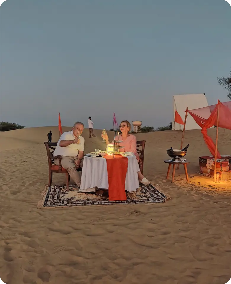 dinner-sand-dunes-jaisalmer